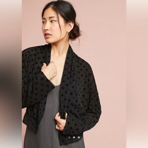Polka Dot Wrap Jacket